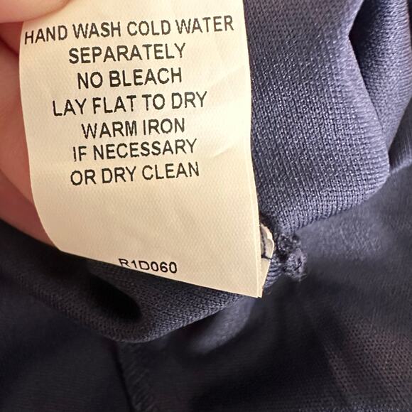 Chris Mclaughlin Womens Lace Overlay Dress Dark Blue 3/4 Bell Sleeve Size 16 - Picture 8 of 9